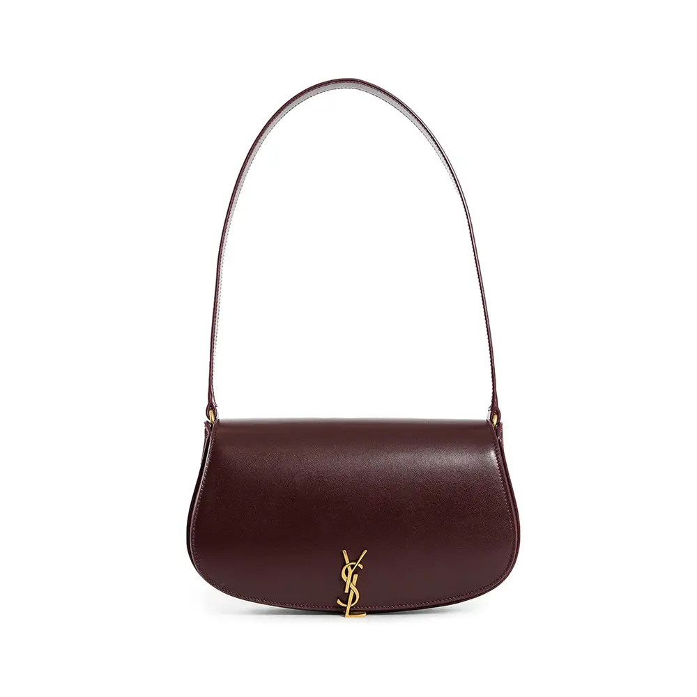 Saint Laurent Mini Voltaire Half-Moon Shoulder Bag Black