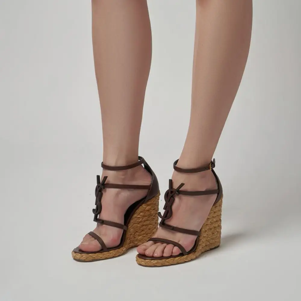 Ysl wedge espadrilles sales