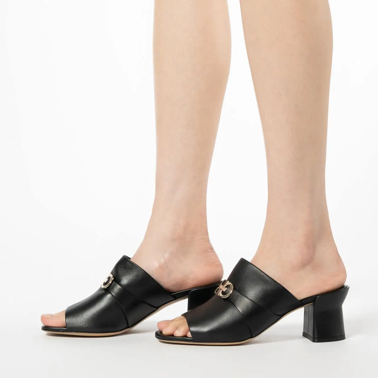 Salvatore Ferragamo Ornella 55 Heeled Sandals Black – voilà.id