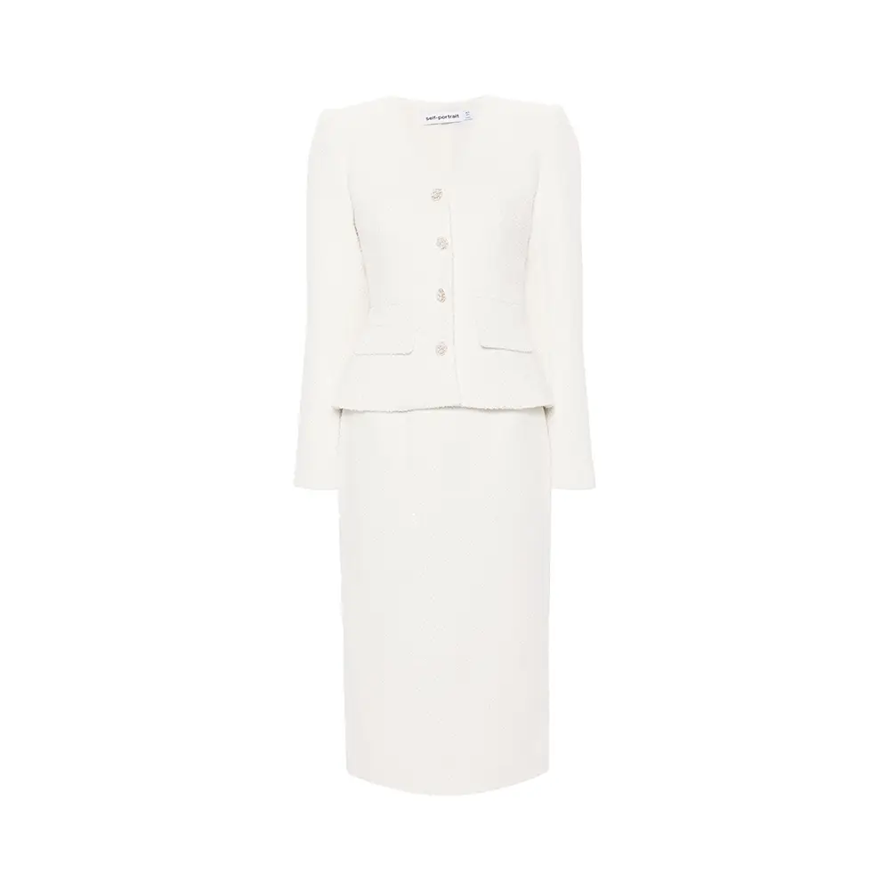 ワンピースその他 SELF PORTRAIT Women Dresses RS25109SAW WHITE SS25-024M-W_3.jpg?v=1734343535