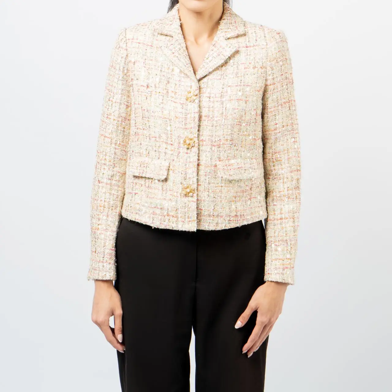 Self-Portrait｜JACKETS (PASTEL BOUCLE JACKET (PF24110JAC Pastel Boucle Jacket – self-portrait-EU