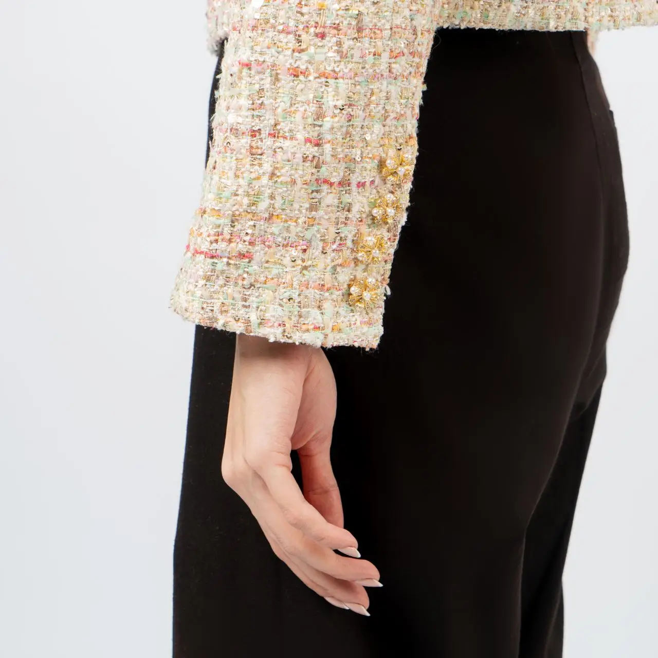 Self Portrait Boucle Blazer Pastel – voilà.id