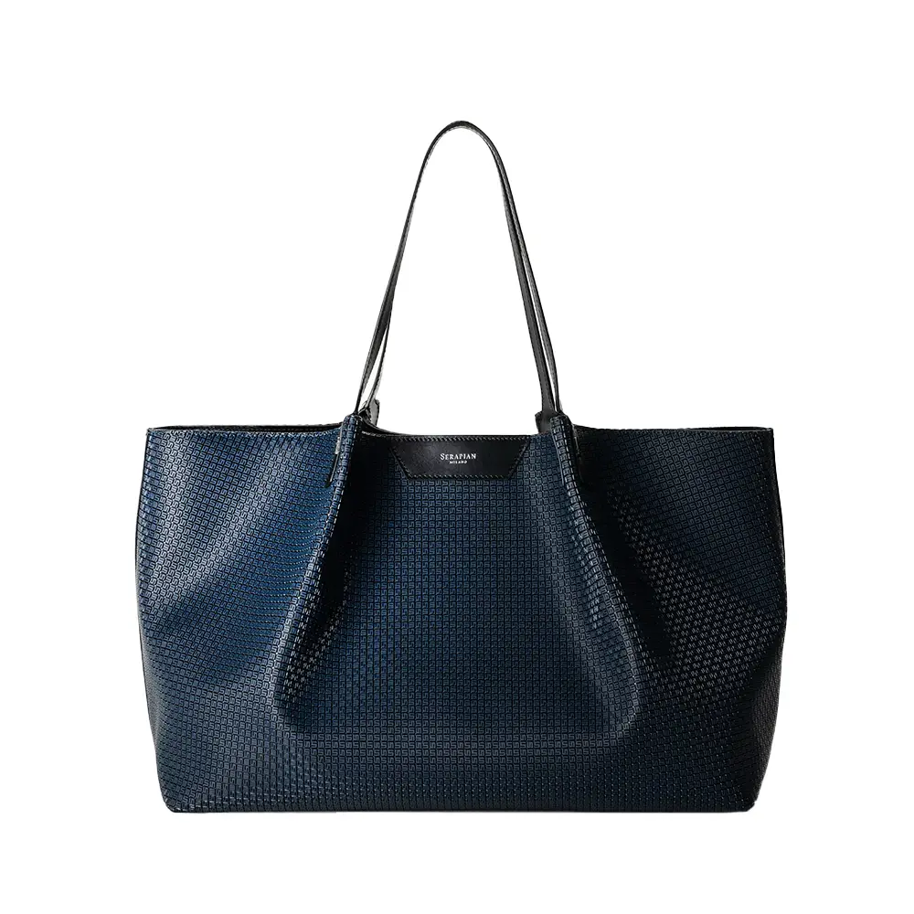 Serapian Secret Tote Bag in Stepan Ocean Blue – voilà.id