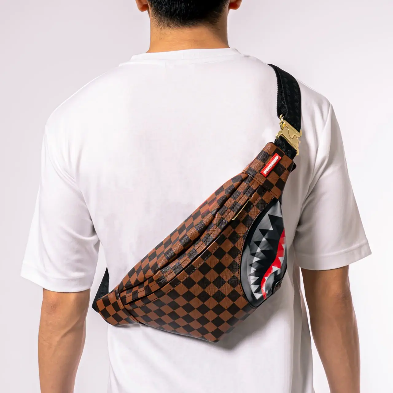 Sprayground Lenticular Effects Savvy Crossbody Bag Brown