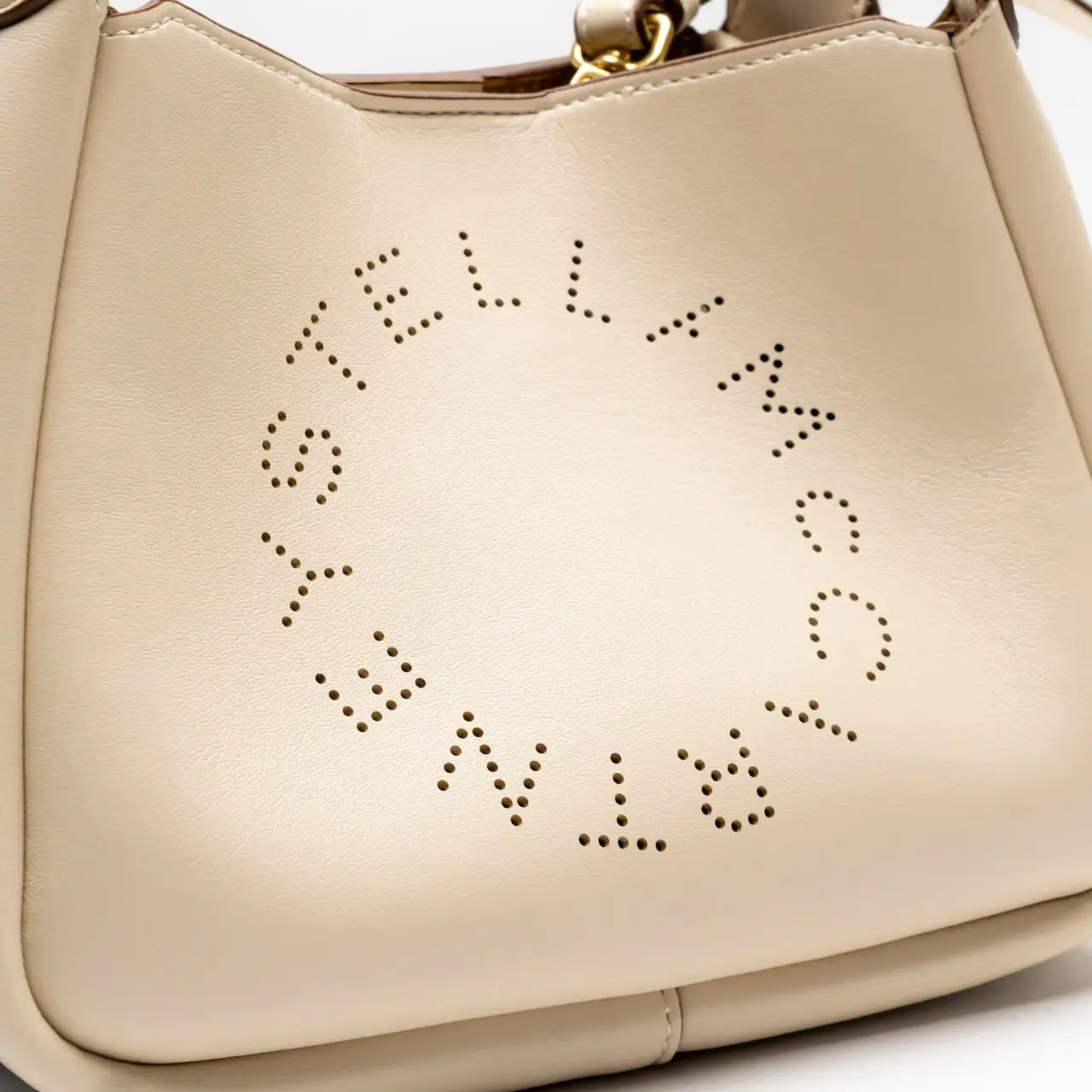 Stella Mccartney Logo Double Top Handle Crossbody Bag
