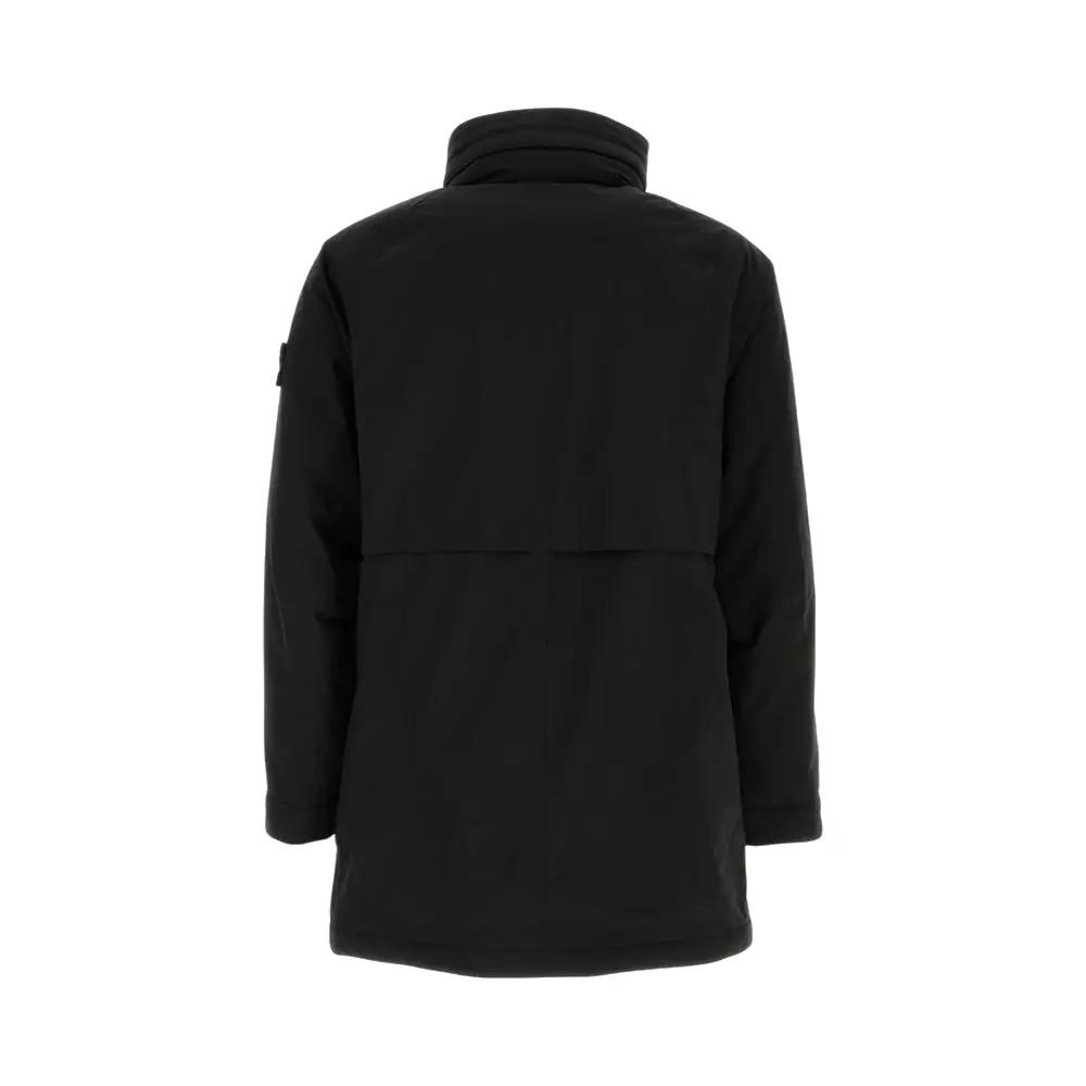 Stone Island Stretch Polyester Padded Jacket Black – voilà.id