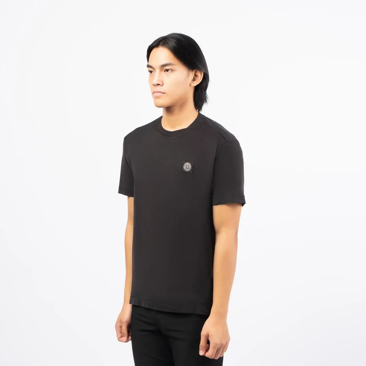 STONE | (24113 60/2 Cotton Jersey T-shirts (81152 Stone Island 24113 60/2 Cotton Jersey Slim Fit T-Shirt Black