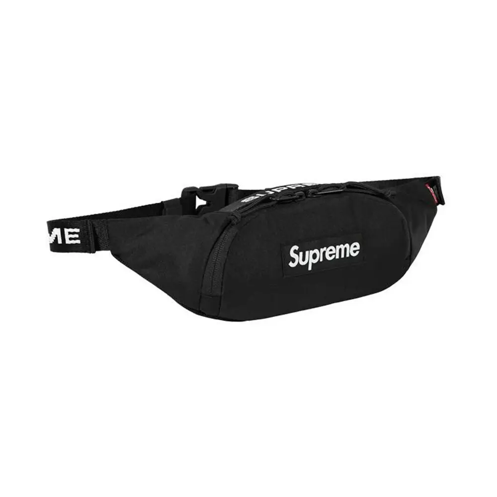 All black supreme fanny pack sale