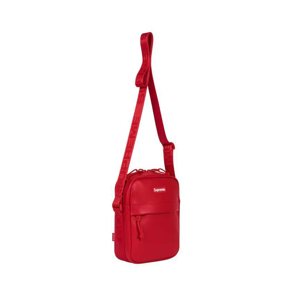 Supreme bag red leather on sale