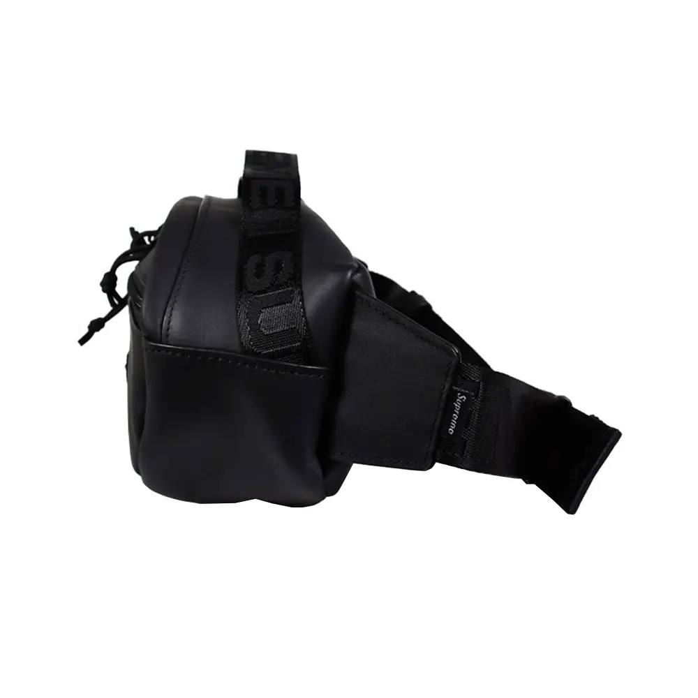 Leather supreme waist bag on sale