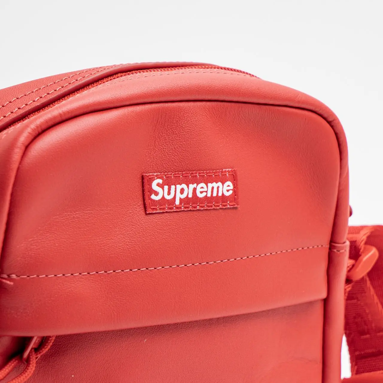 Red supreme shoulder bag hotsell