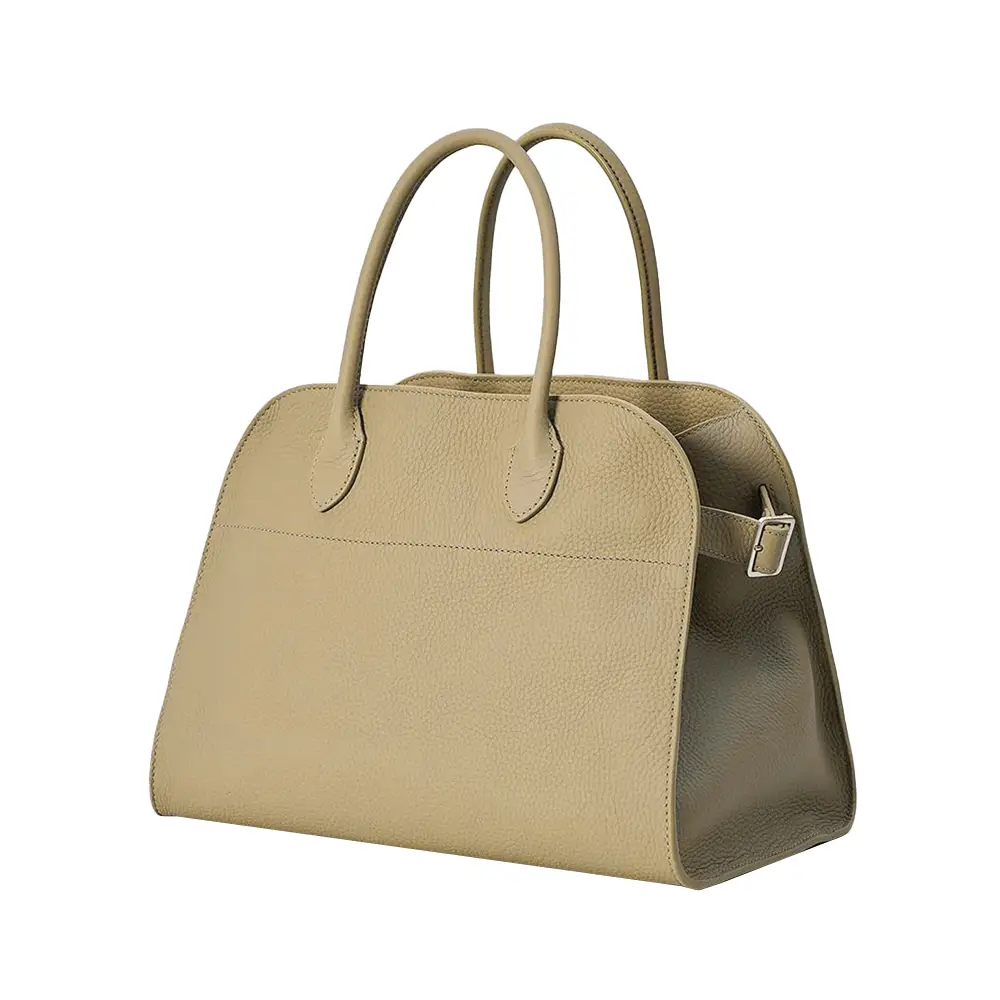 The Row Soft Margaux 12 Grained Leather Handbag Boulder Ans