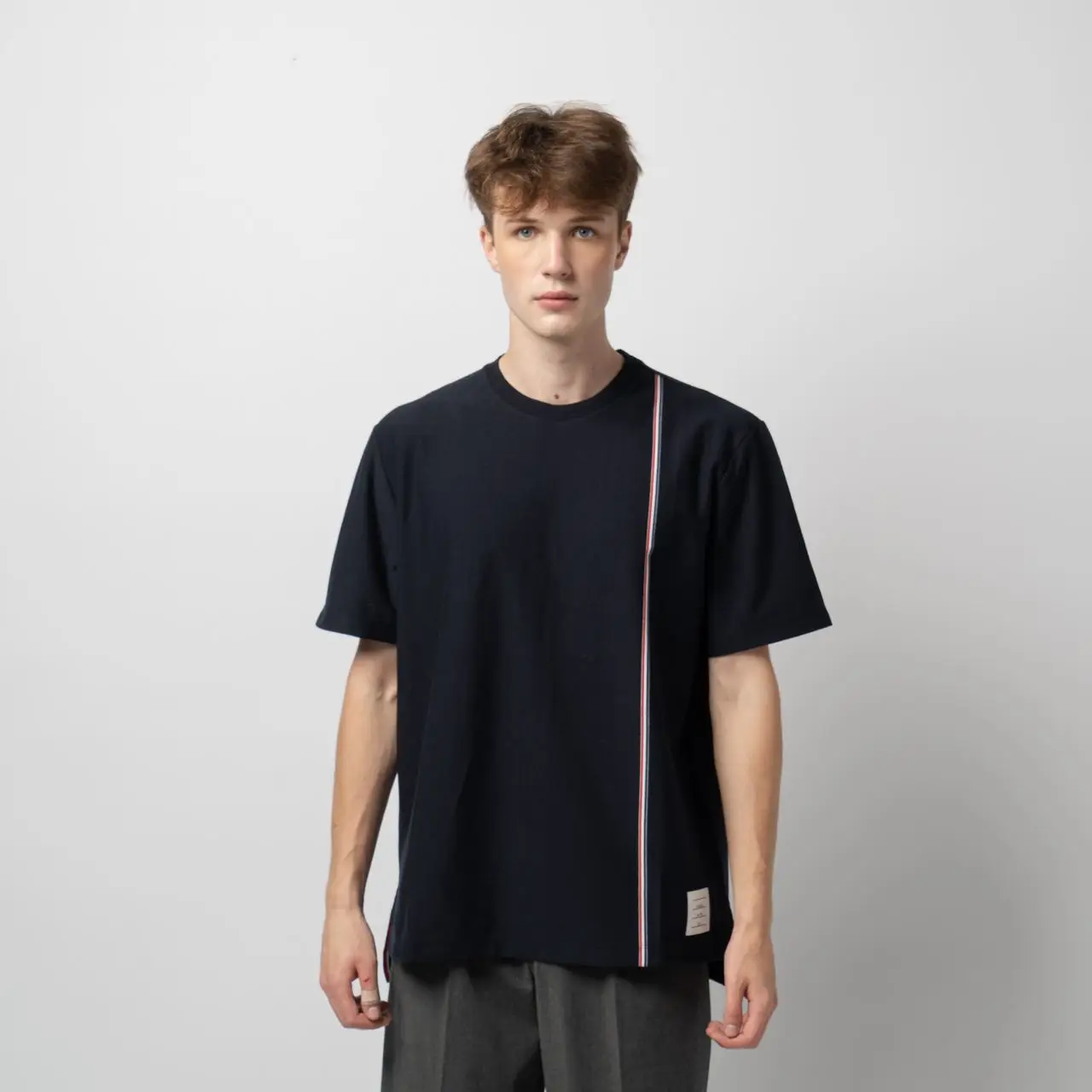Tシャツ・カットソー Thom Browne Stripes T-Shirt Classic Pique Stripe Tee | Thom Browne