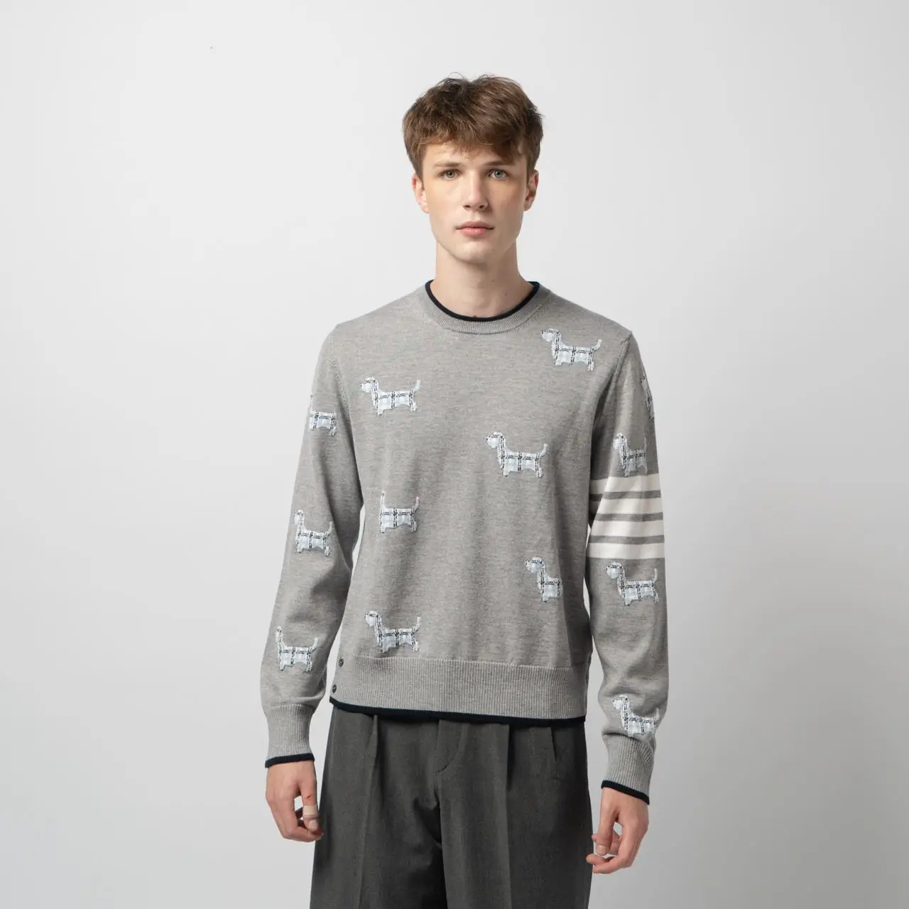 トップス THOM BROWNE 4BAR HECTOR KNIT THOM BROWNE 4BAR HECTOR KNIT Thom browne '4-bar hector' sweater