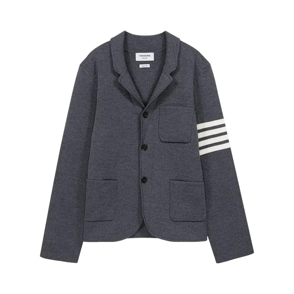 Thom Browne 4-Bar Wool Sport Coat Navy – voilà.id