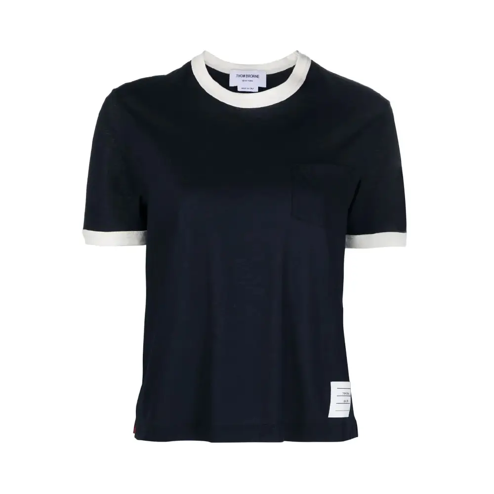 Gucci G'1921 Embroidered T-Shirt Navy Ivory – voilà.id