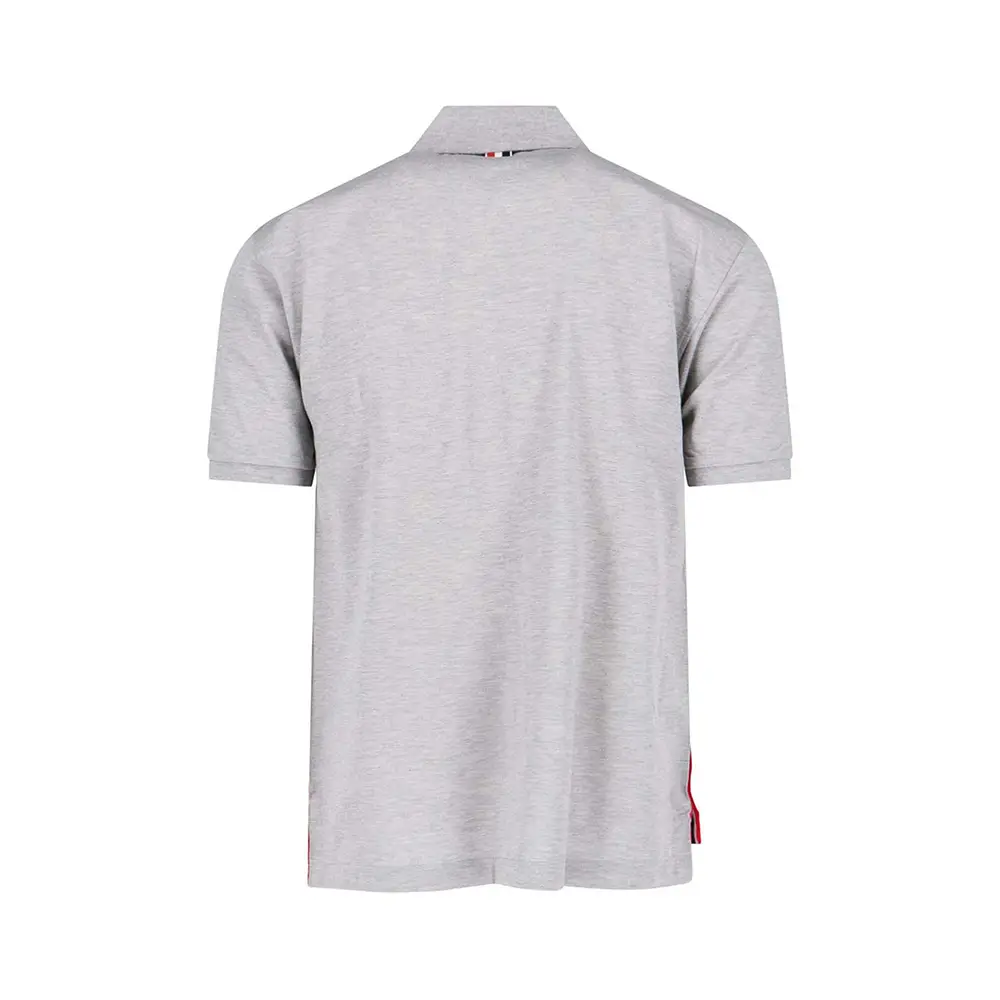 Thom Browne Tricolour-Stripe Cotton-Piqué Polo Shirt Light Thom Browne Tricolour-Stripe Cotton-Piqué Polo Shirt Light