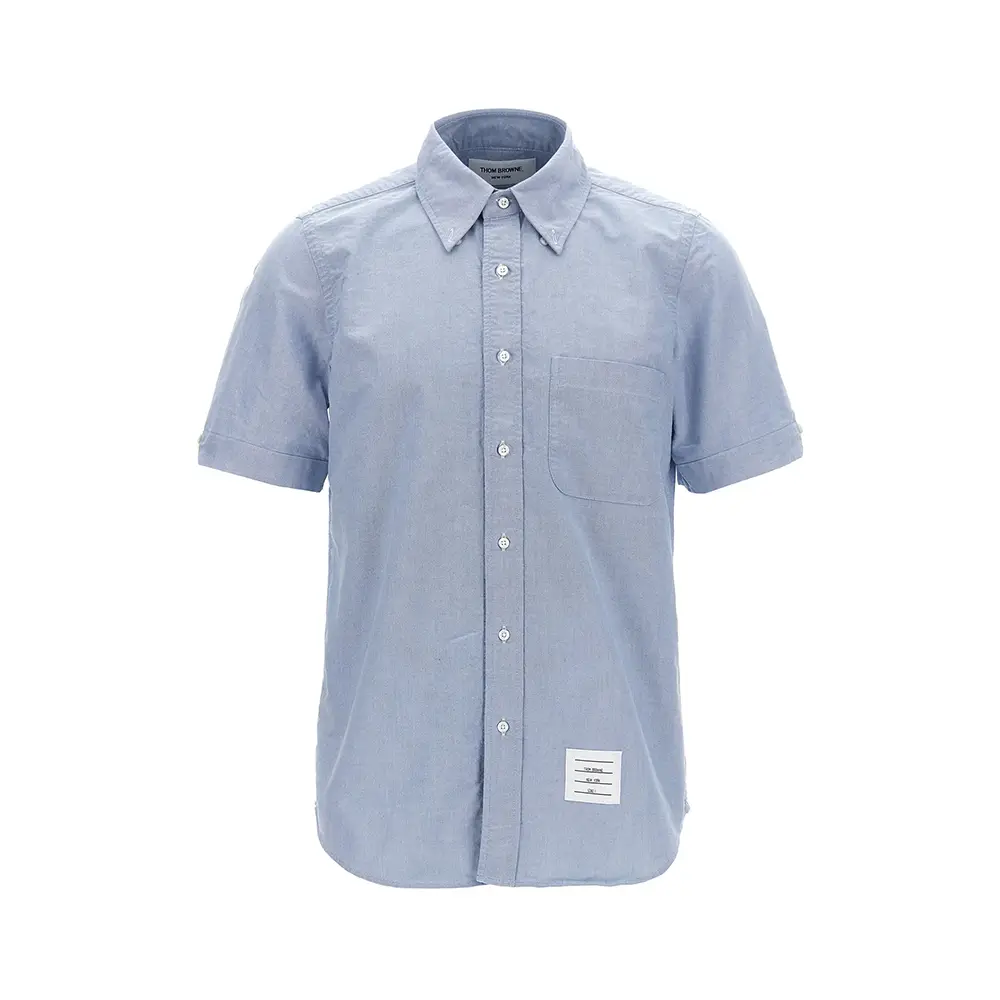 ■THOM BROWNE■ RWB Point Shirt One Piece Light Blue FDS002E Thom Browne RWB Stripe Cotton Shirt | Blue | FARFETCH VN