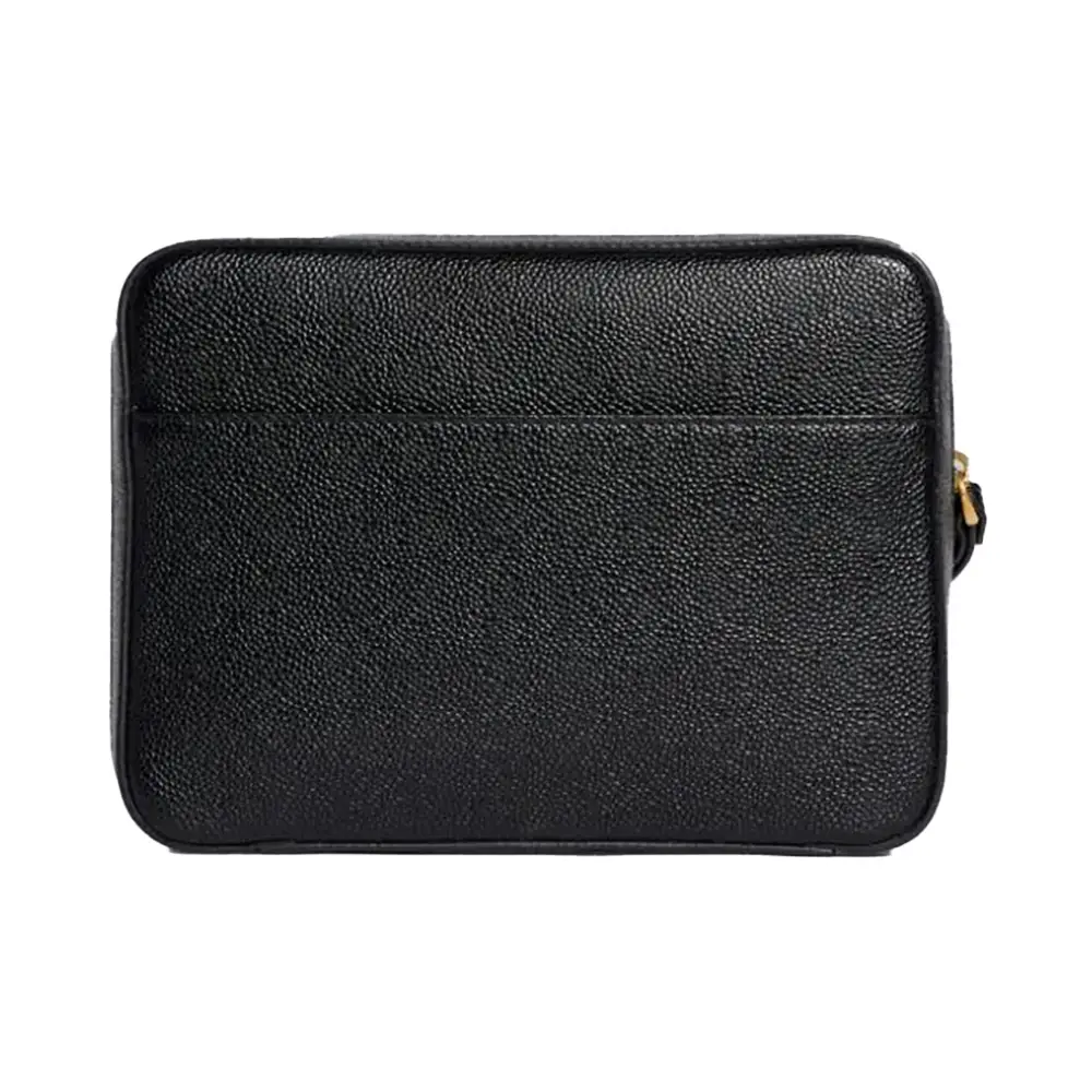 Thom Browne Textured Zip Pouch Bag Black – voilà.id