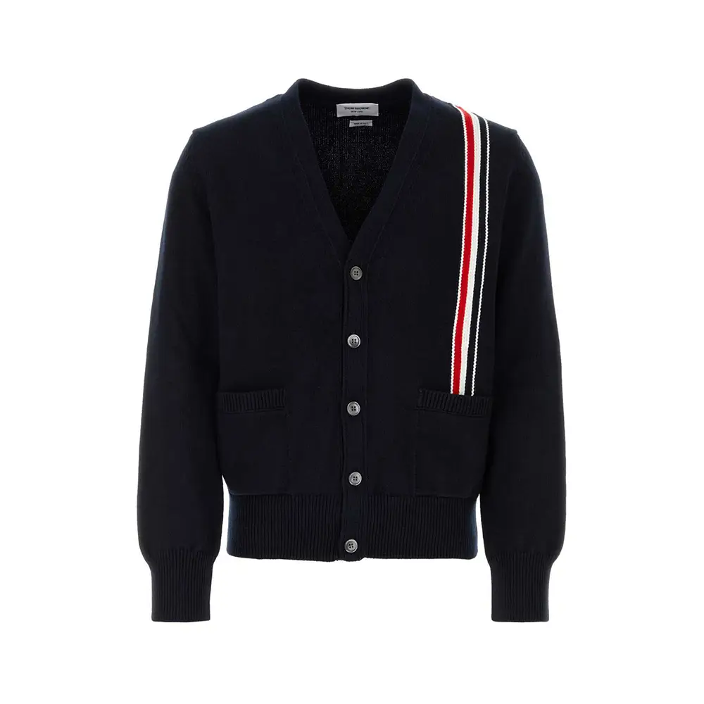 CLANE☆STRIPE CABLE HALF SLEEVE CARDIGAN（clane STRIPE CABLE