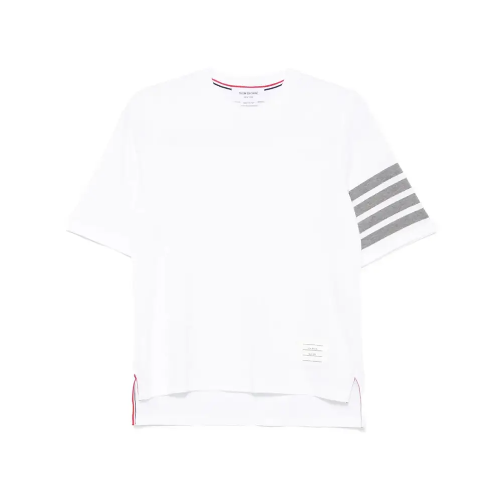 【S21】THOM BROWNE ホワイト Tシャツ Jersey Pocket Tee | Thom Browne