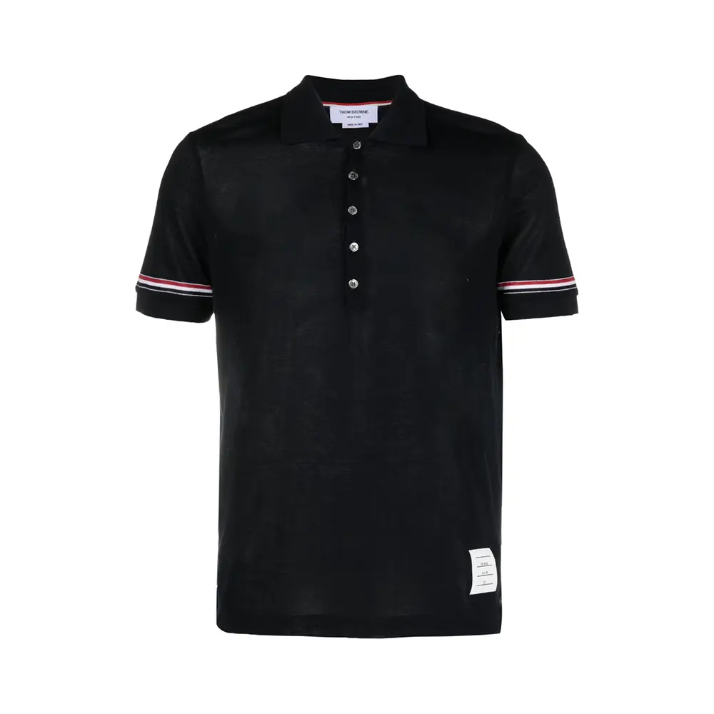 Tシャツ・カットソー THOM BROWNE SS25 'Rugby' polo shirt (MJP209AJ0199 100) THOM BROWNE SS25 'Rugby' polo shirt (MJP209AJ0199 100) (THOM