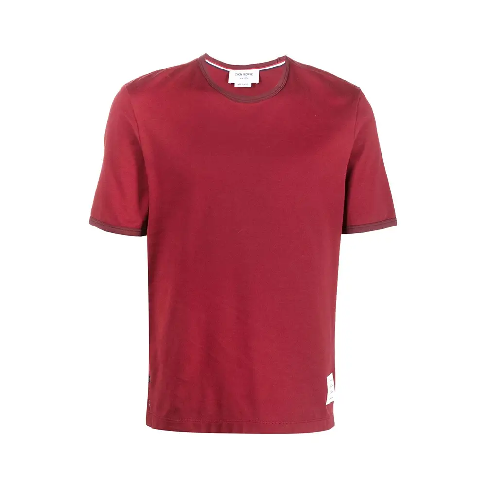 Thom Browne Logo Patch T-Shirt Red – voilà.id