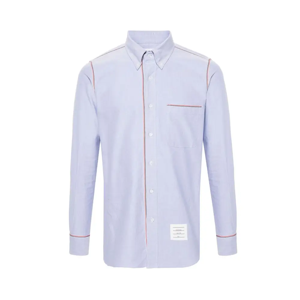 Thom Browne RWB Trim Longsleeves Shirt Blue – voilà.id