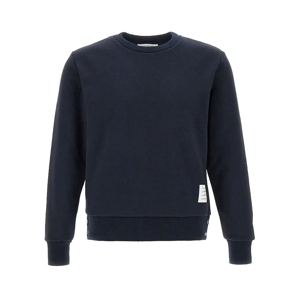 スウェット・トレーナー THOM BROWNE NAVY BLUE COTTON SWEATSHIRT Thom Browne 4-Bar Sweatshirt | Blue | FARFETCH UK
