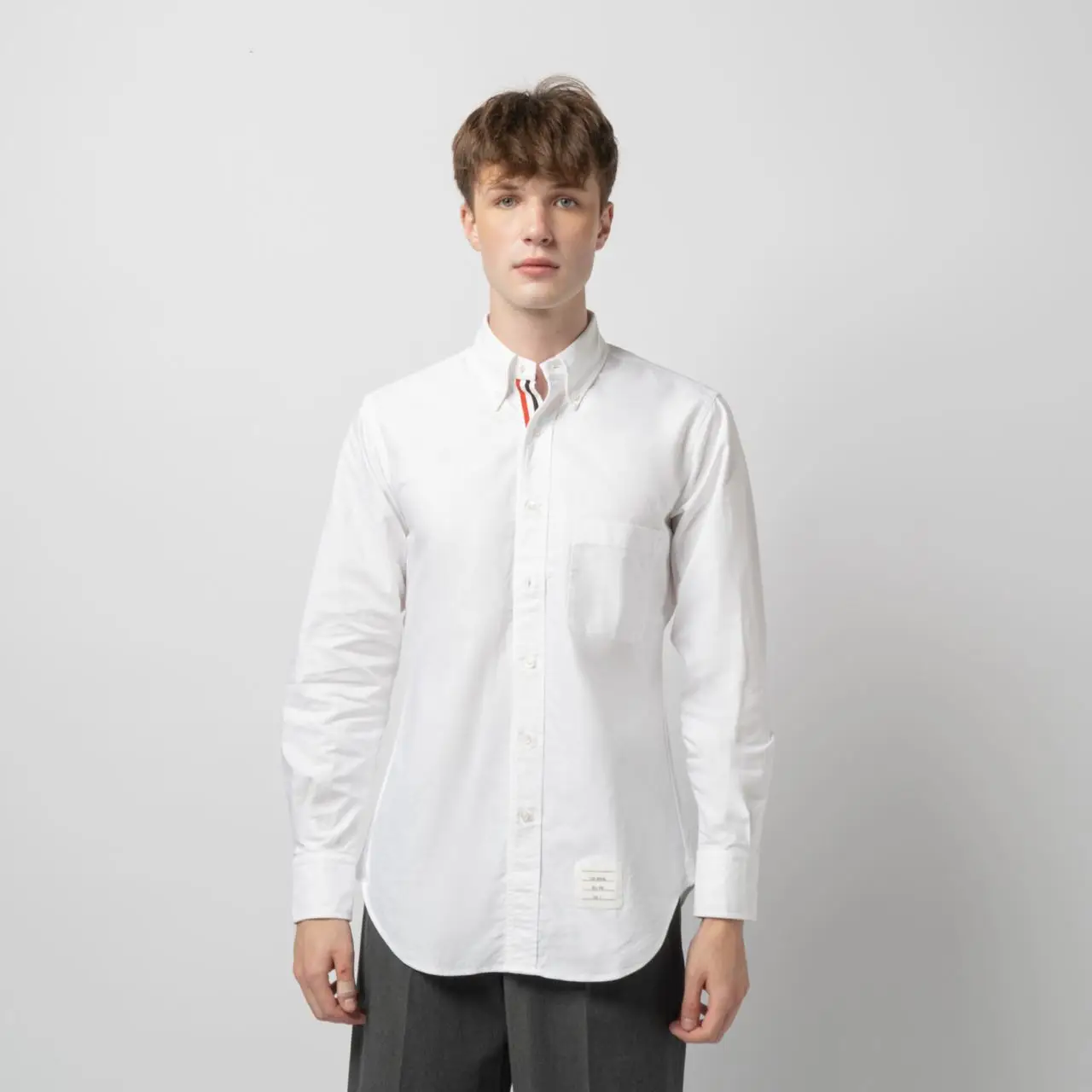 Thom Browne Plain Oxford Shirt White – voilà.id