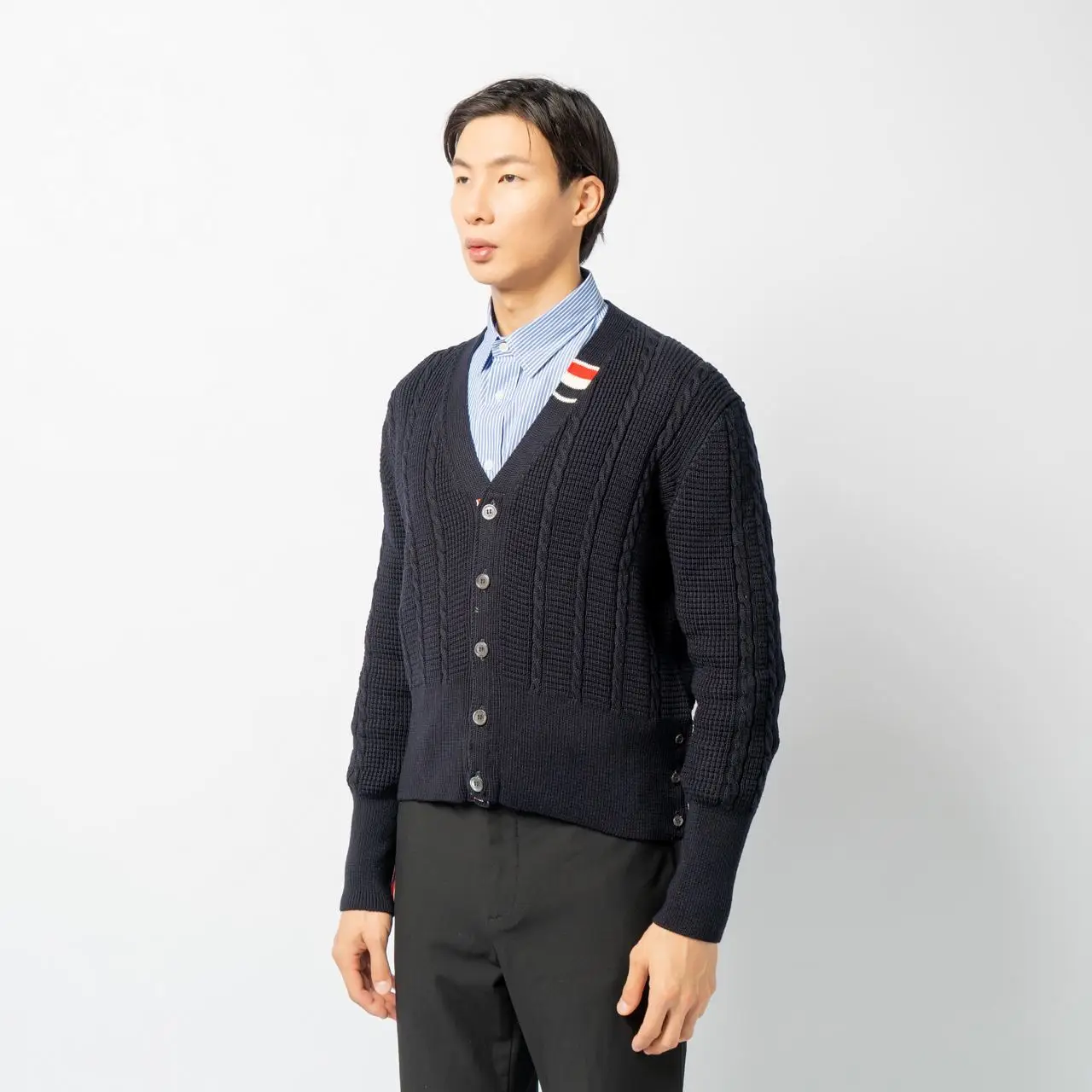 andmary Mary knit cowichan navy 1950S/60S - HAND KNIT