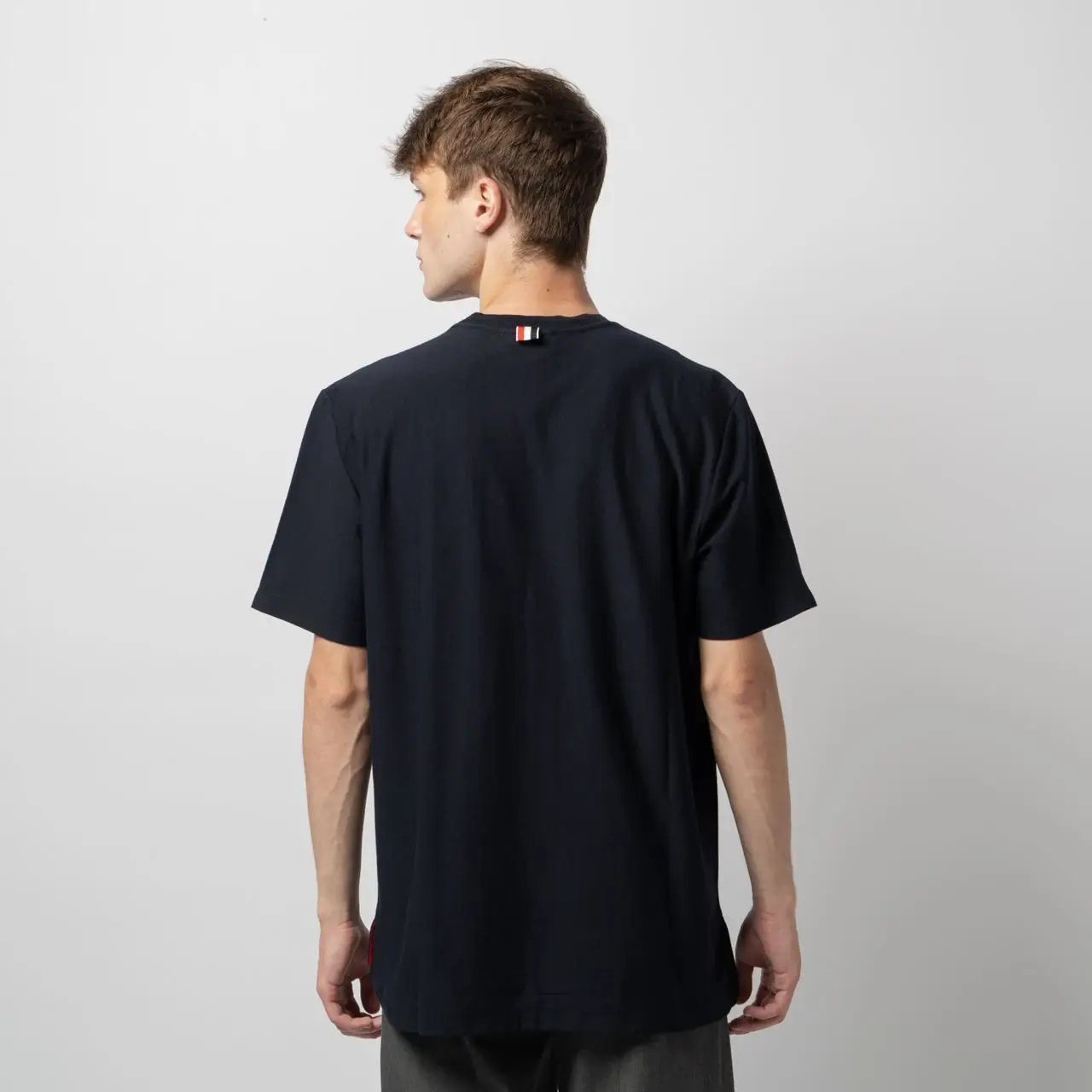 Tシャツ・カットソー THOM BROWNE RWB COTTON T-SHIRT RWB STRIPE RUGBY TEE | Thom Browne