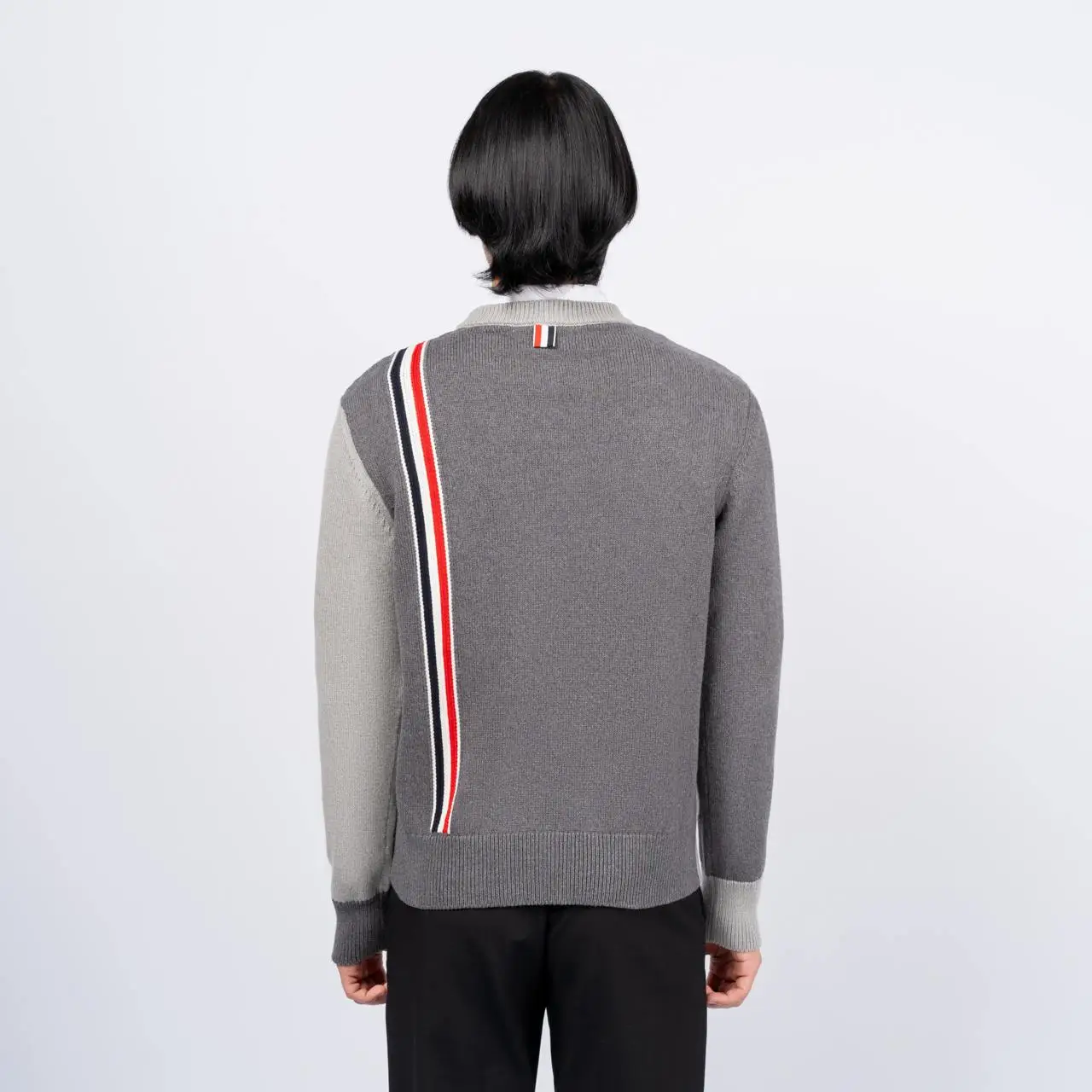 THOM BROWNE ☆ RWB ストライプ ディテール バッグ ♪【送料込】 Thom Browne Funmix RWB Stripe with Pocket Intarsia