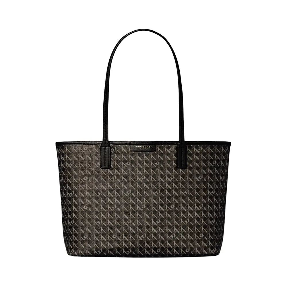 Large black tory burch tote clearance