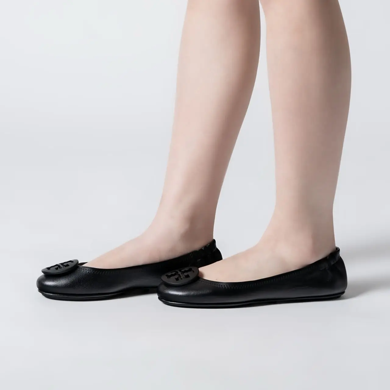 Tory burch minnie travel ballet black top