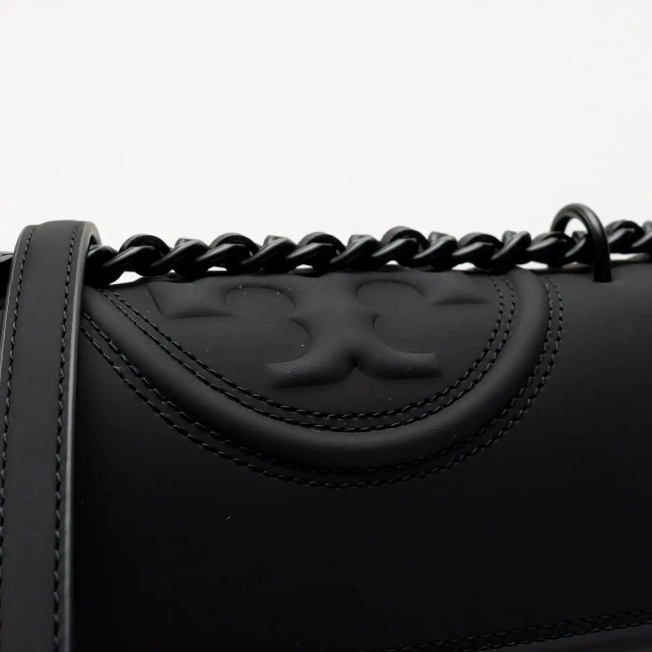 Tory burch fleming black matte discount