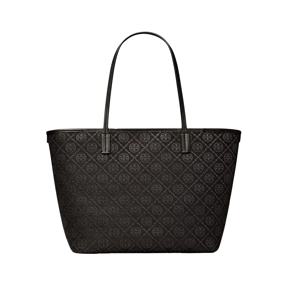 Tory burch black large tote on sale