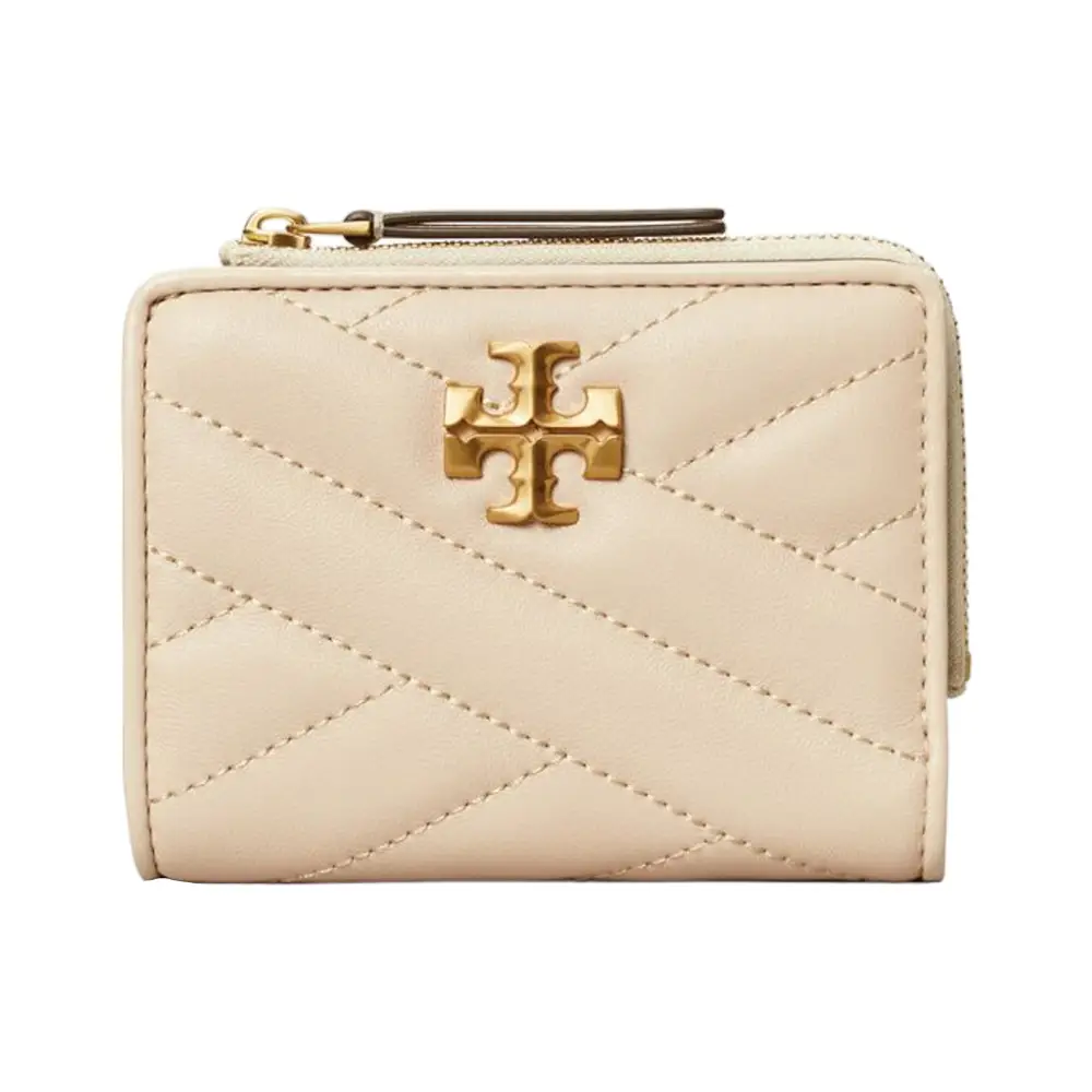 ☆☆Tory Burch☆☆ Kira Chevron Bifold 153121 001 Half Walle Tory Burch Bi-Fold Chevron Kira Wallet In Black 153121-001