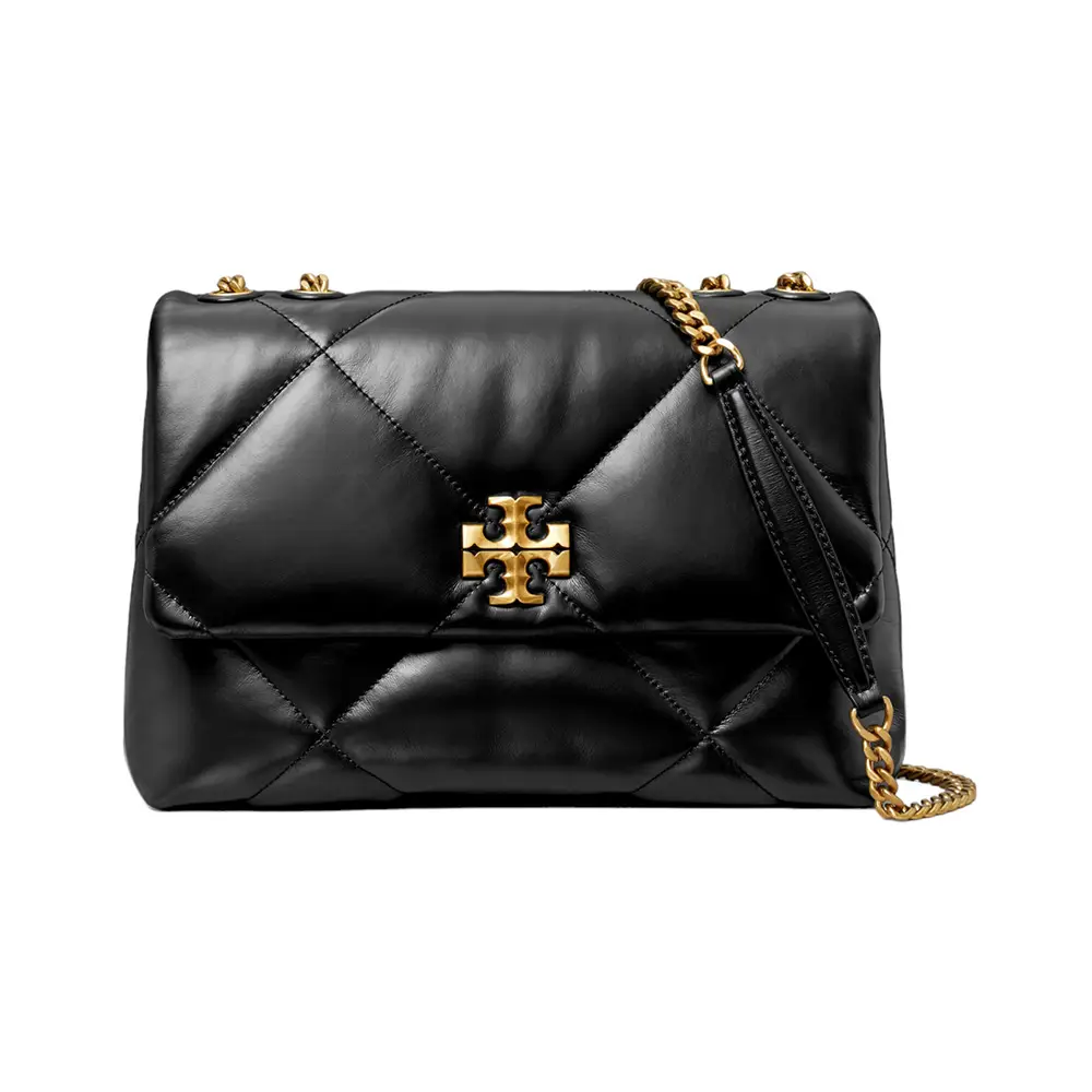 Tory Burch Kira Diamond Quilt Convertible Shoulder Bag Black