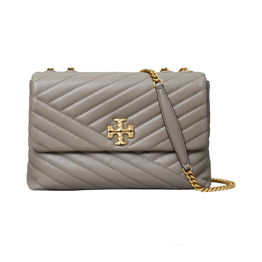 Tory burch kira chevron convertible shoulder bag devon sand 2025
