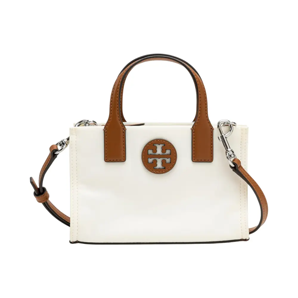 Tory Burch Ella Mini Tote Bag Snow White – voilà.id