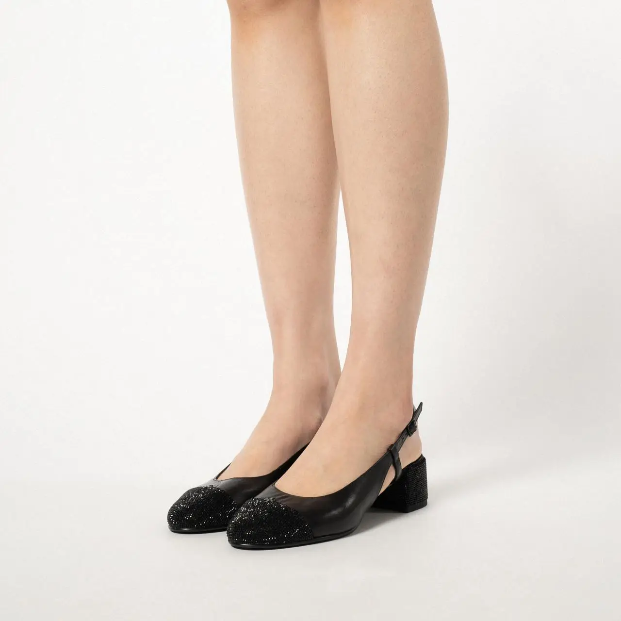 TORY BURCH CAP-TOE PAVÉ SLINGBACK PUMP Tory Burch Cap-Toe Pavé Slingback Pump | The Summit