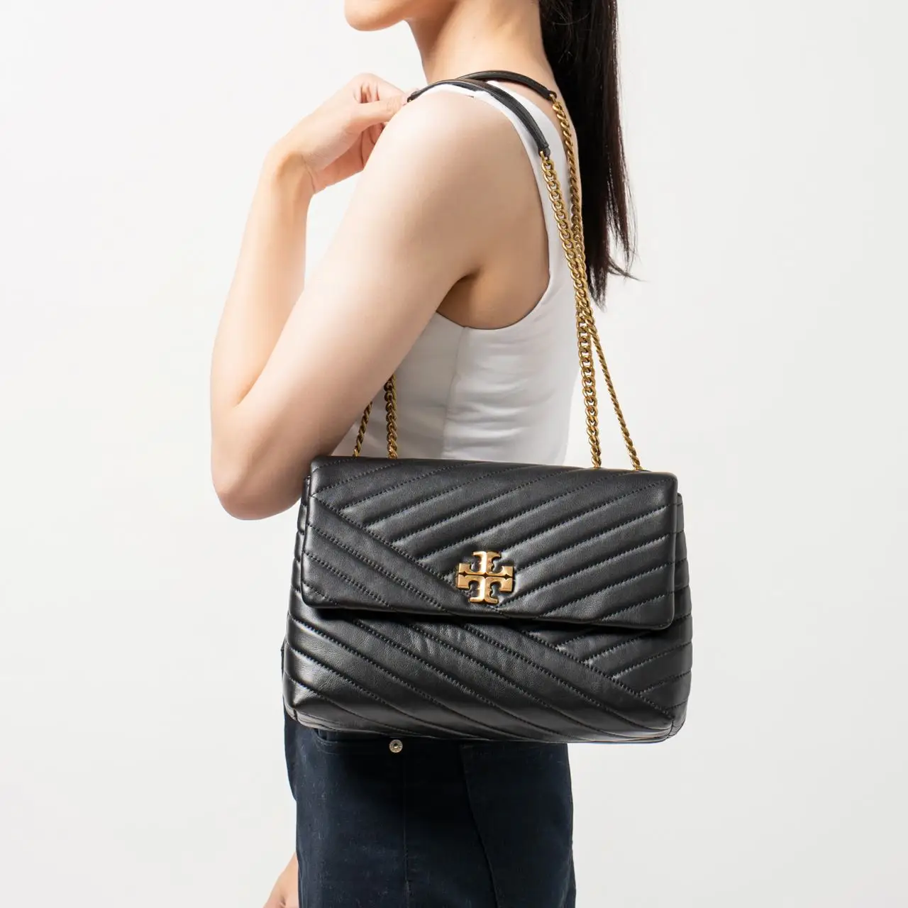 Kira chevron shoulder bag cheap