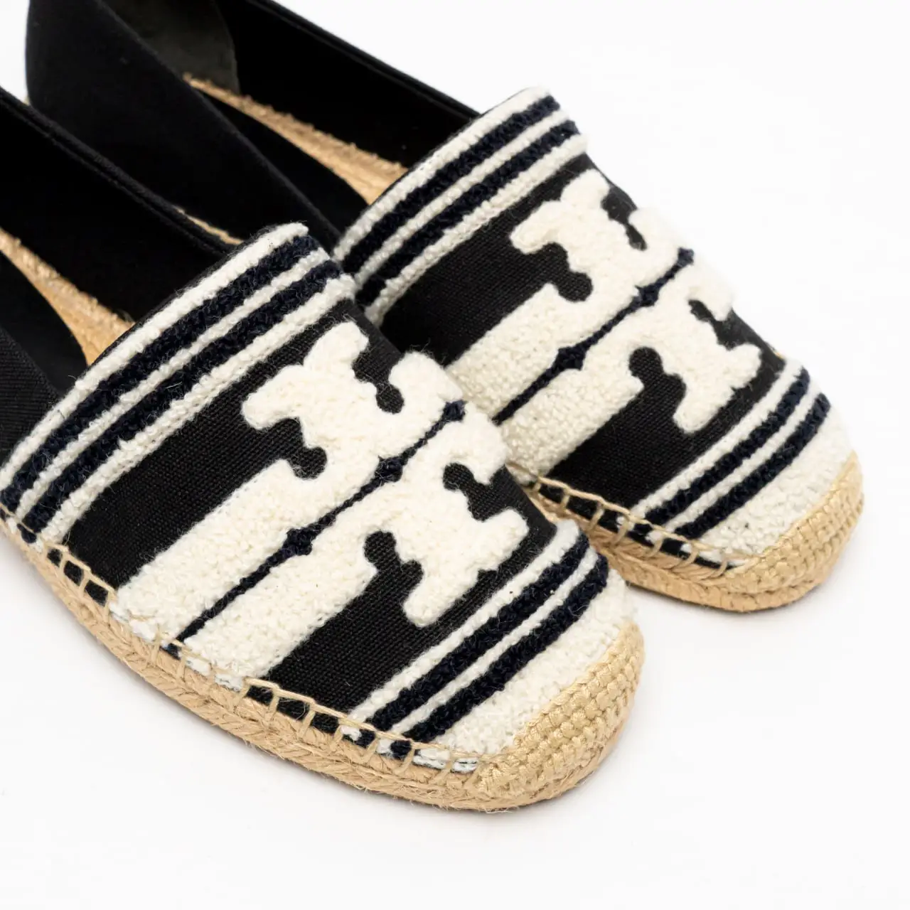Tory burch black and white espadrilles deals