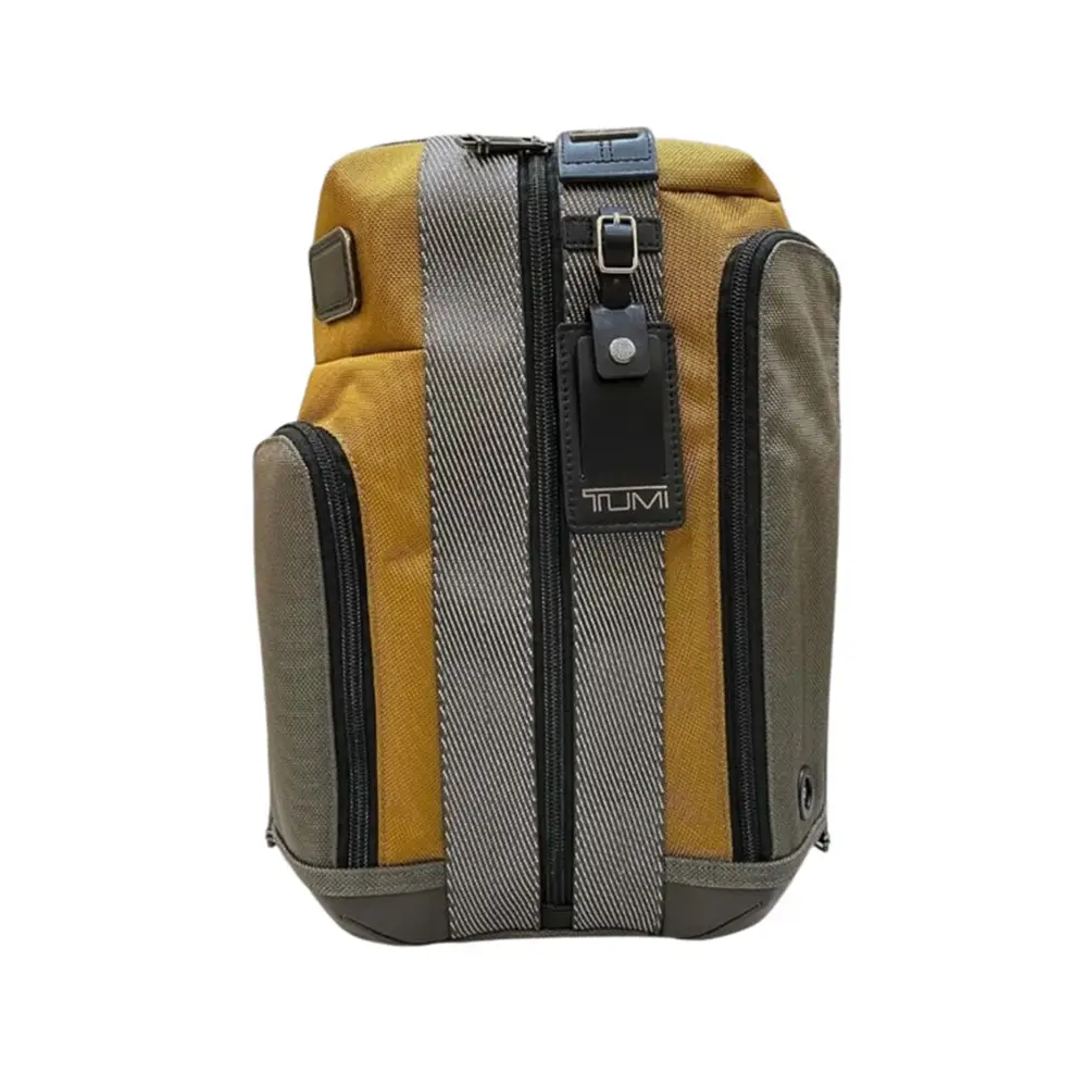 Tumi Higgins Sling Bag Canvas Grey List Blue – voilà.id