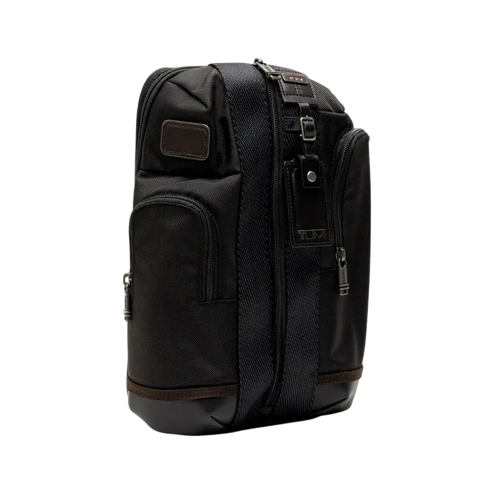 Tumi Higgins Sling Bag Black Grey – voilà.id