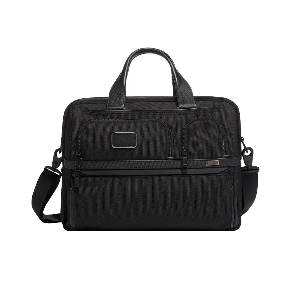 Tumi Alpha 3 Expandable Organizer Brief Laptop Bag Black – voilà.id