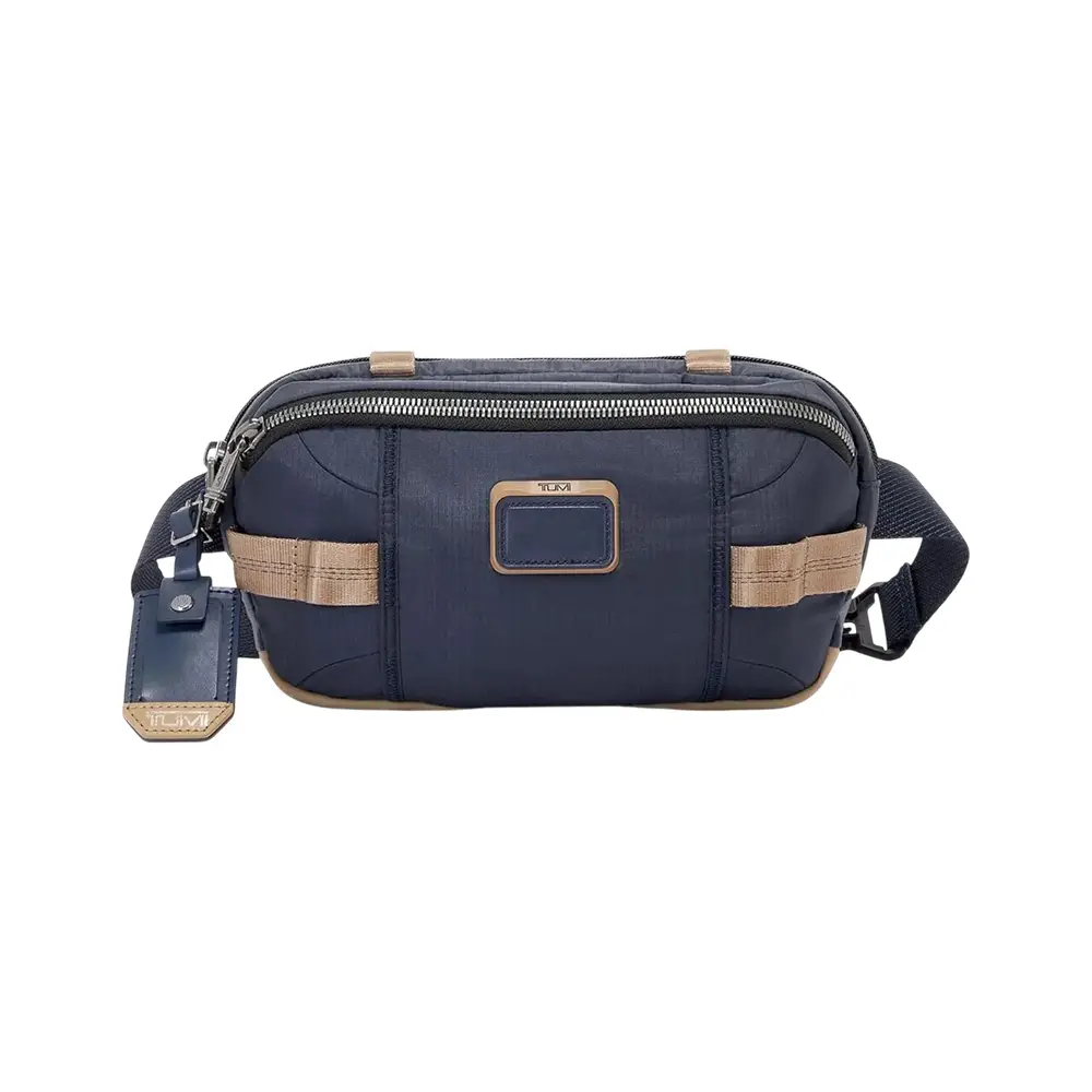Tumi Alpha Bravo Peyton Bike Sling Bag Midnight Navy/Khaki – voilà.id