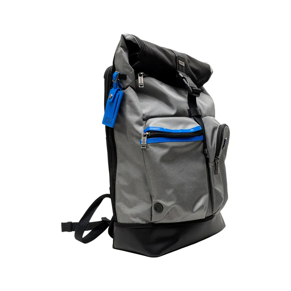 Tumi Cypress Roll Top Backpack Grey Blue – voilà.id