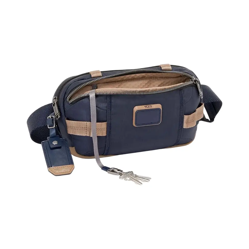 Tumi Alpha Bravo Peyton Bike Sling Bag Midnight Navy/Khaki – voilà.id